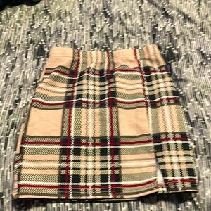 Girls 8Y matching plaid skirt and top